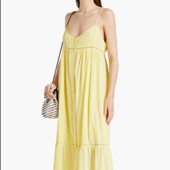 BA&SH Ully gathered striped cotton-gauze midi dress - Picture 6 of 13